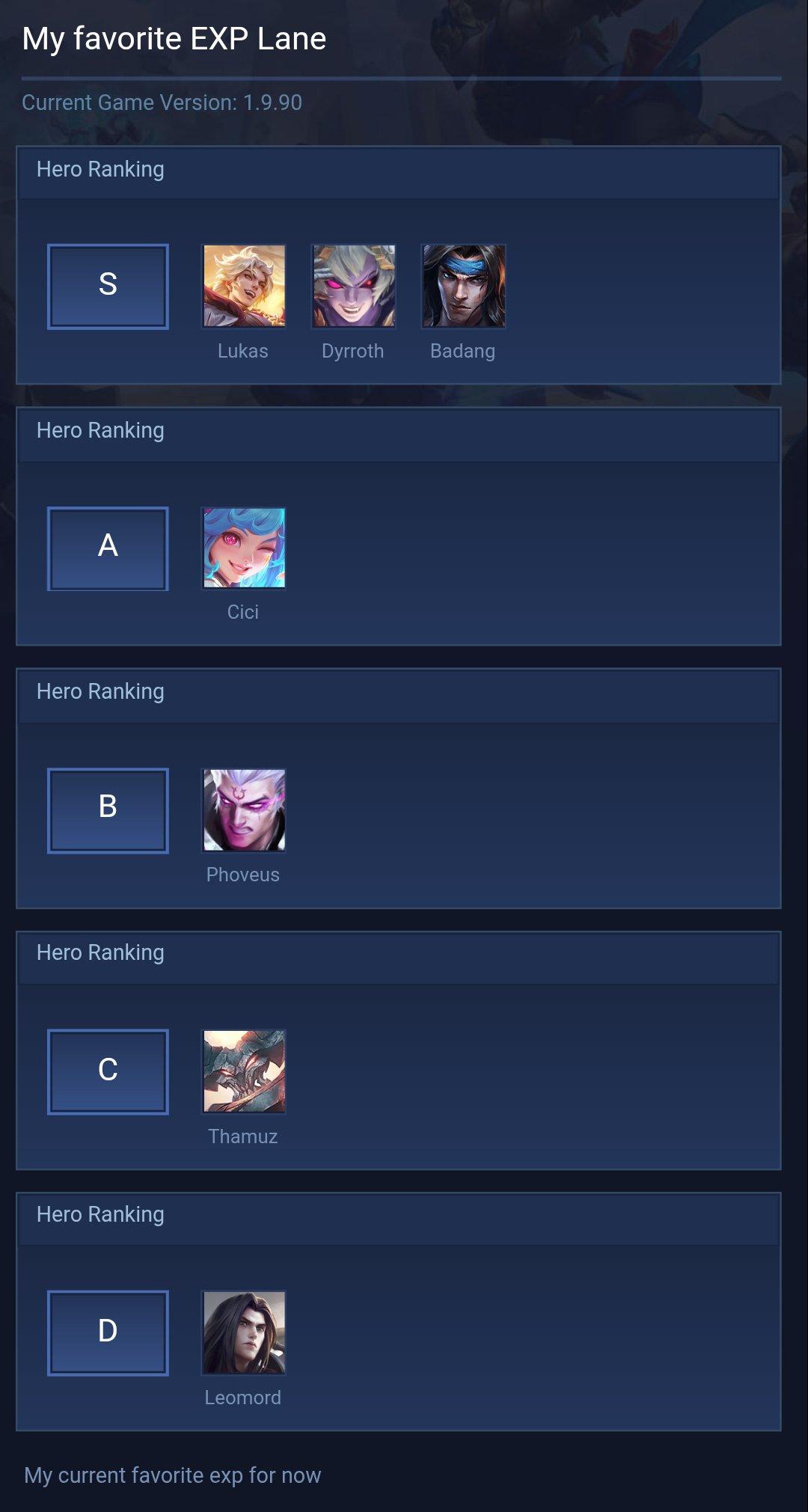 My favorite EXP Lane