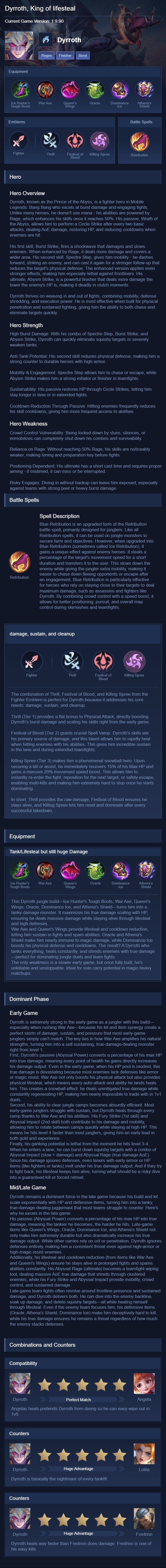 Dyrroth, King of lifesteal
