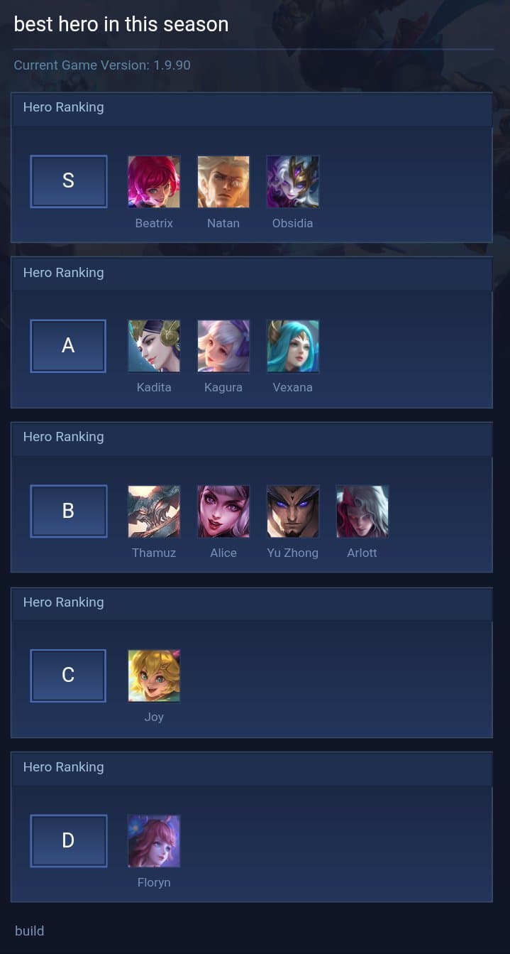 best hero in this season