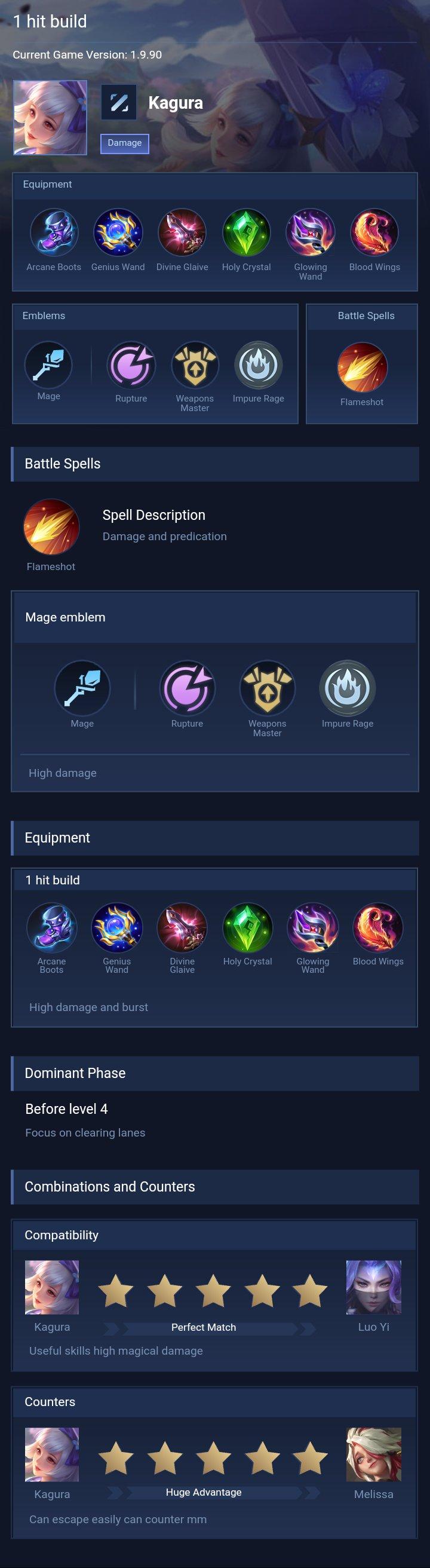 1 hit build