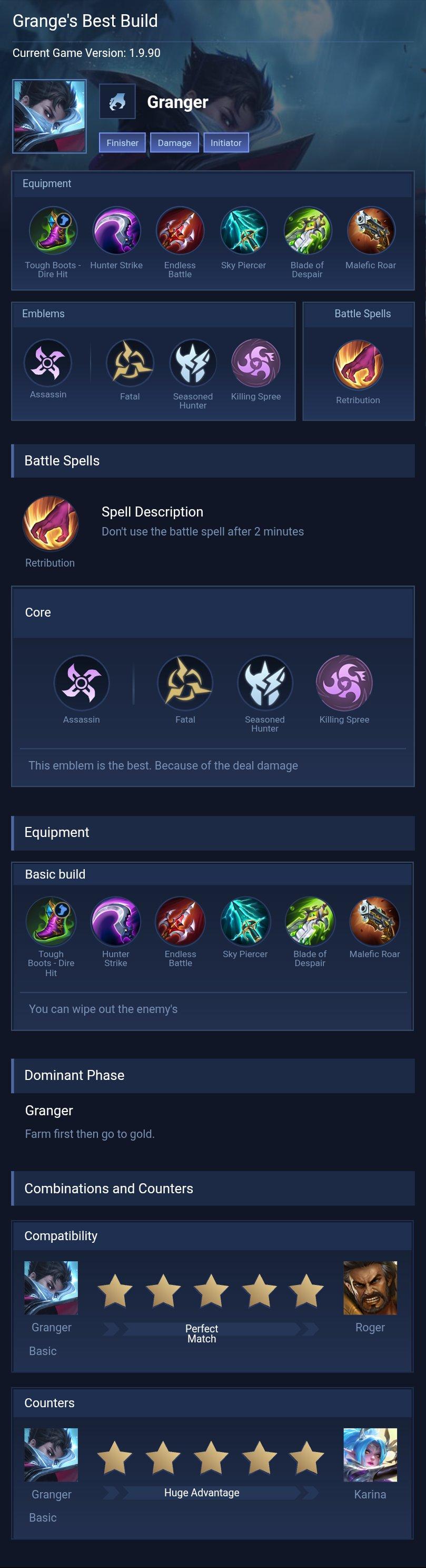 Grange's Best Build