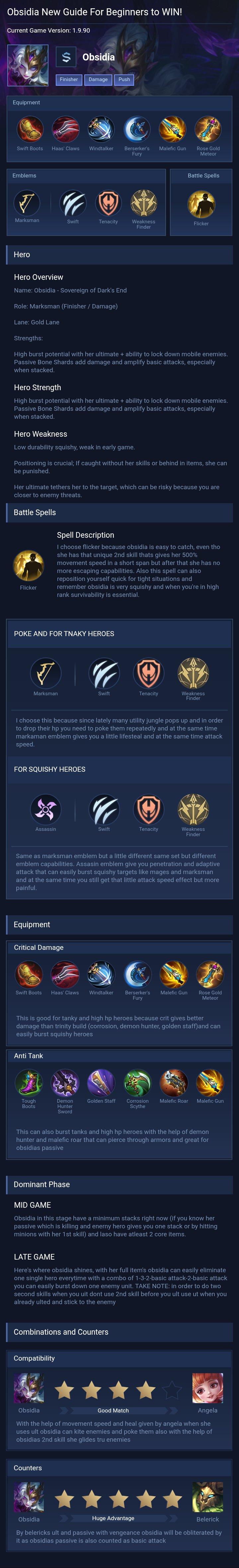 Obsidia New Guide For Beginners to WIN!