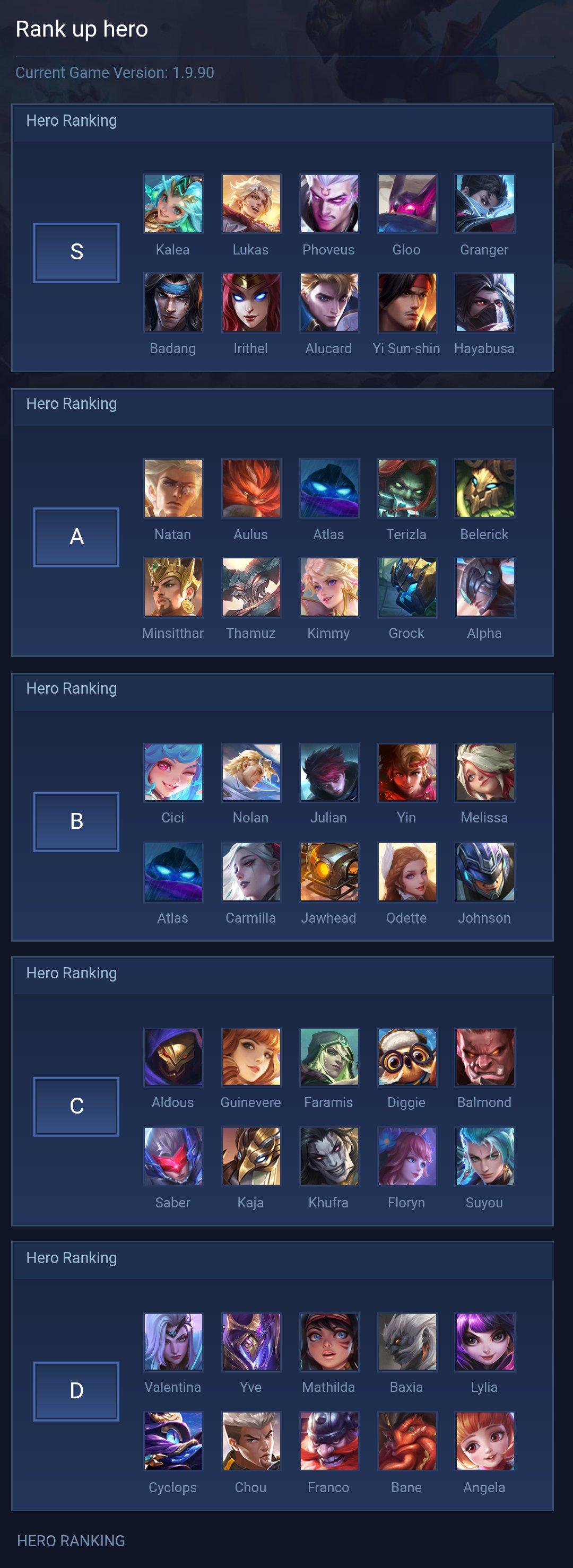 Rank up hero