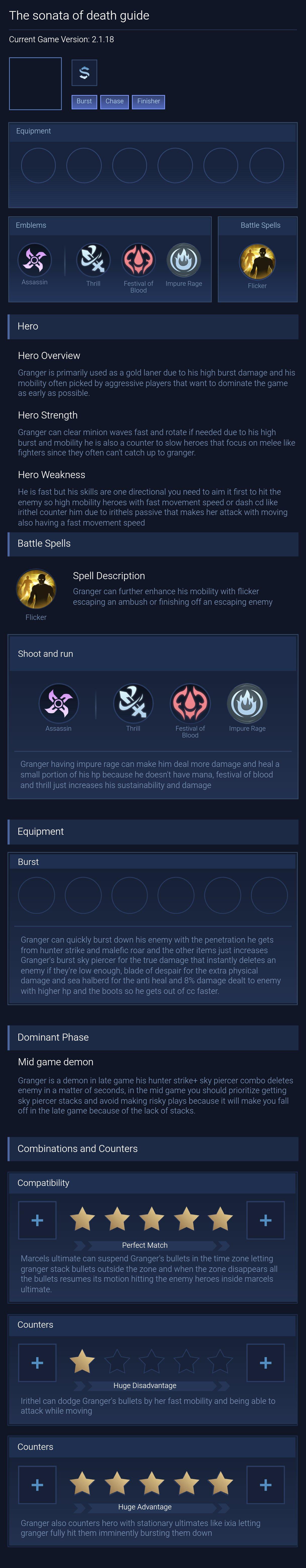The sonata of death guide