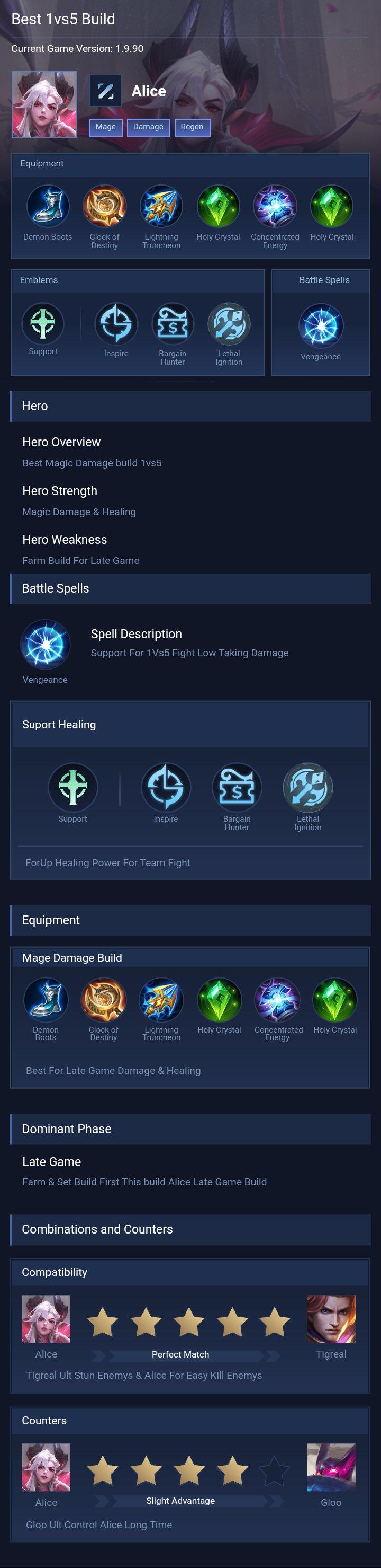 Best 1vs5 Build