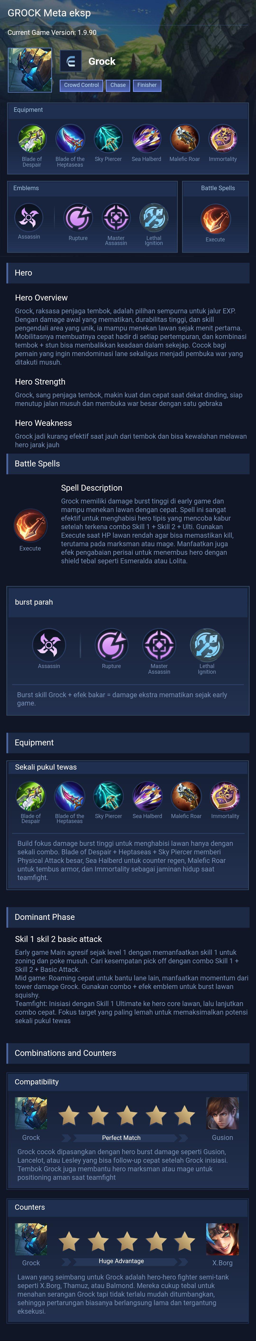 GROCK Meta eksp