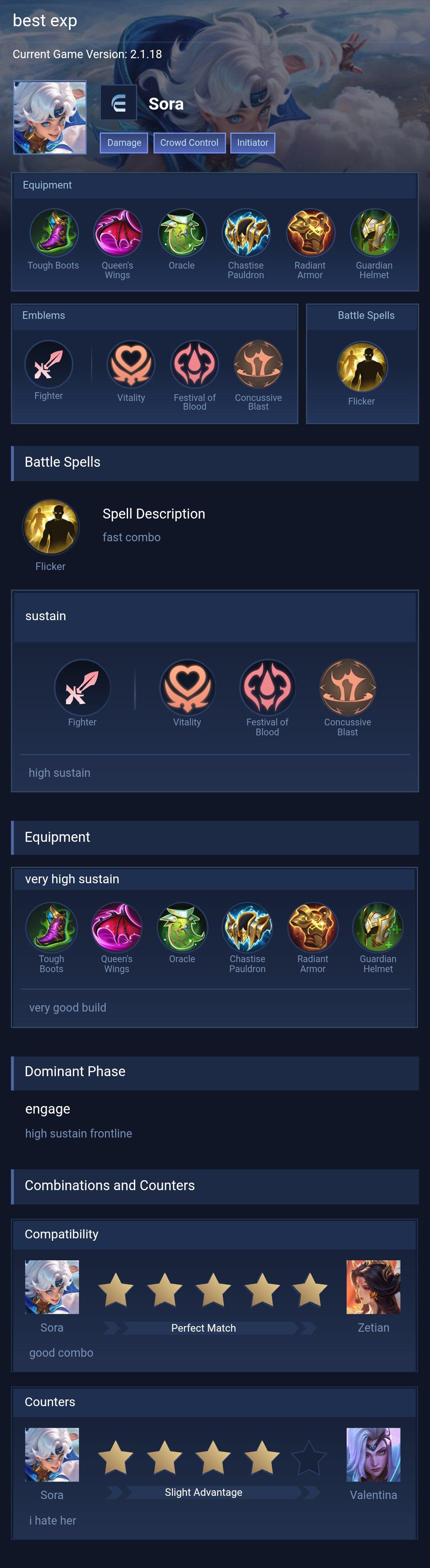 best exp