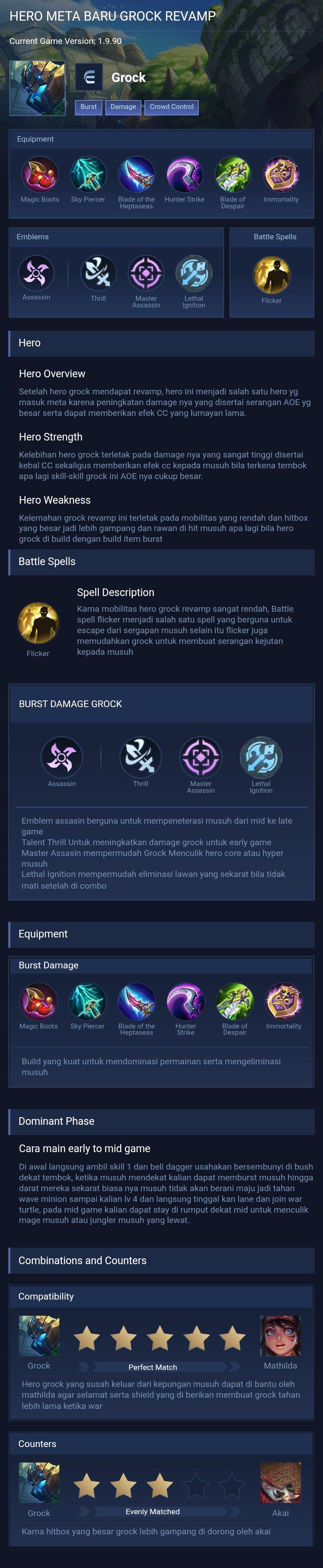 HERO META BARU GROCK REVAMP